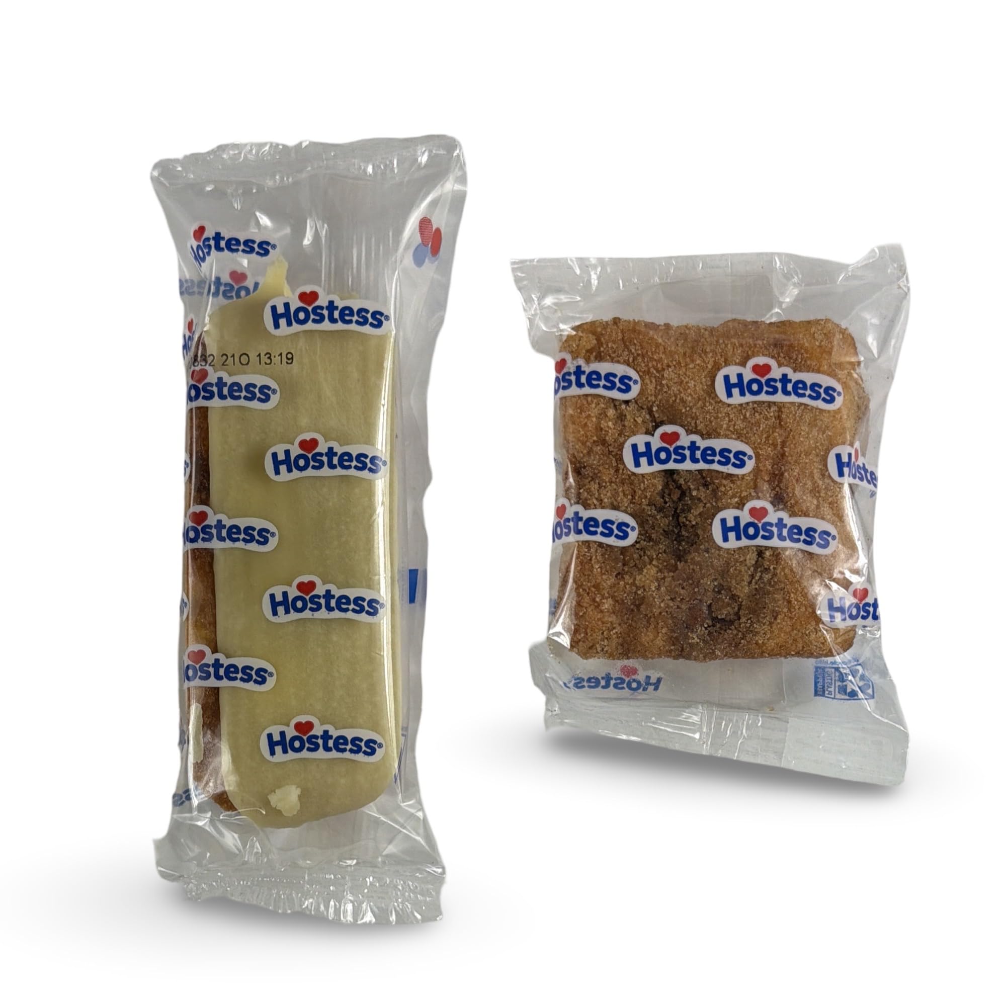 Hostess single item beside a hand to show scale and portion-sized snacking
