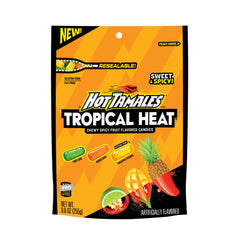 HOT TAMALES front packaging showing two bags for easy sharing and gifting
