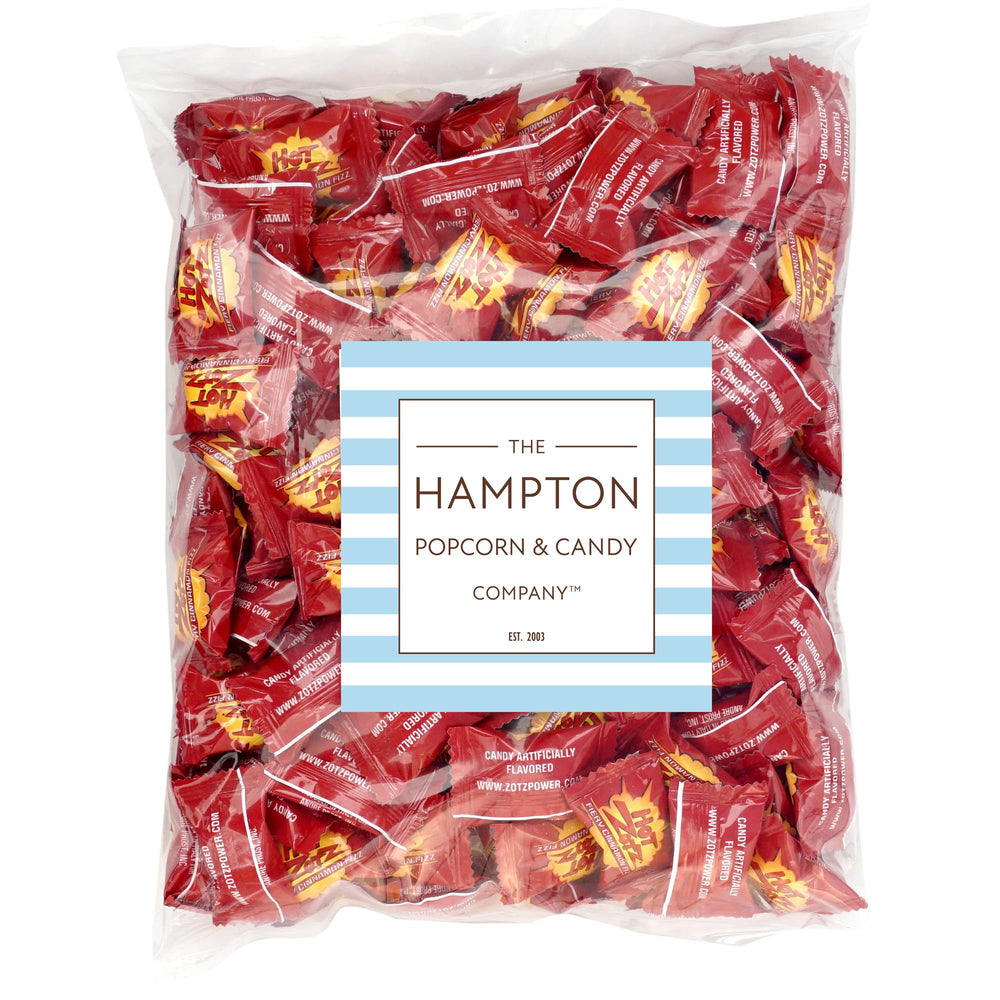 THE HAMPTON CANDY COMPANY close-up of Hot Zotz texture and fizz benefit