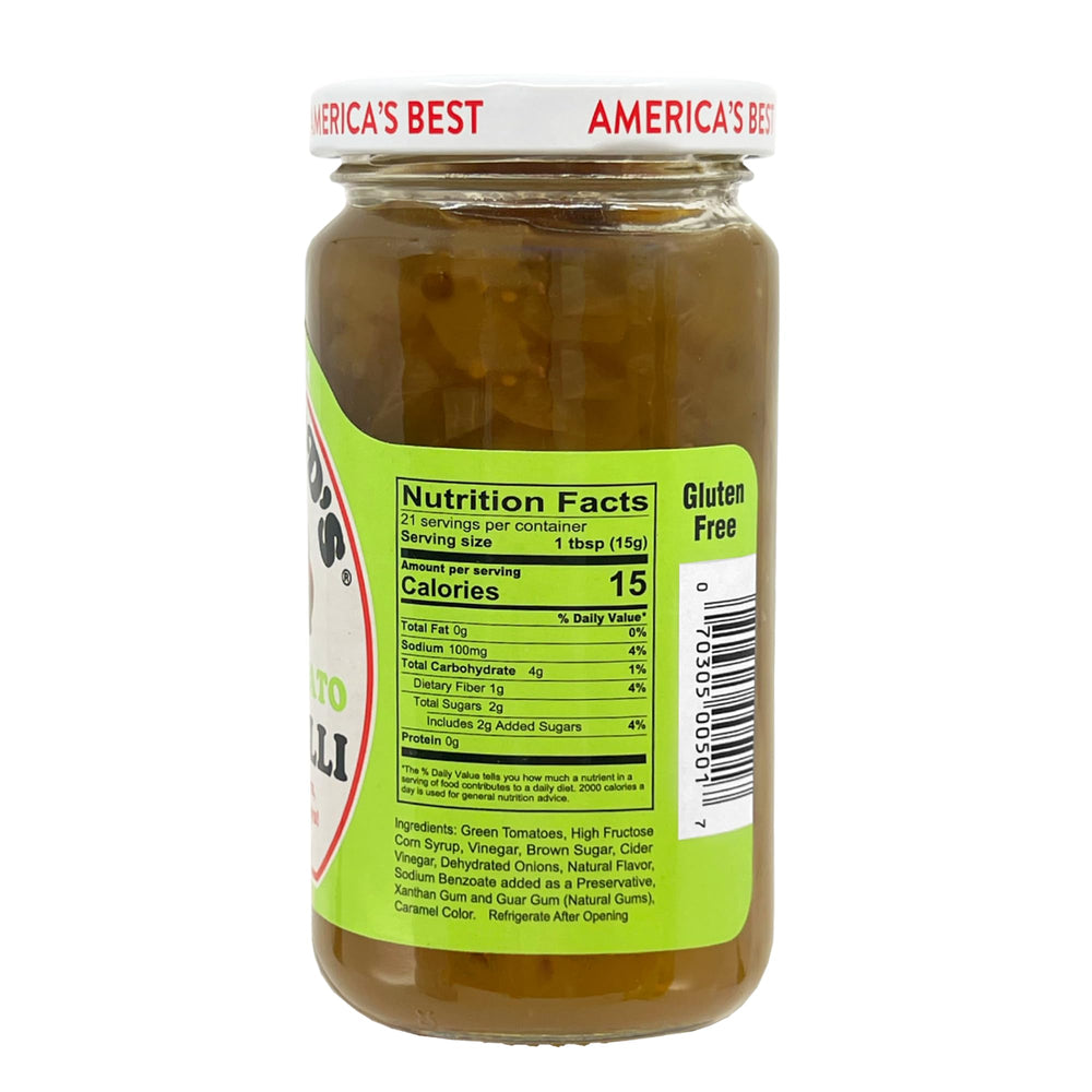 Howard's relish scooped onto a hot dog adding zesty flavor and visual contrast