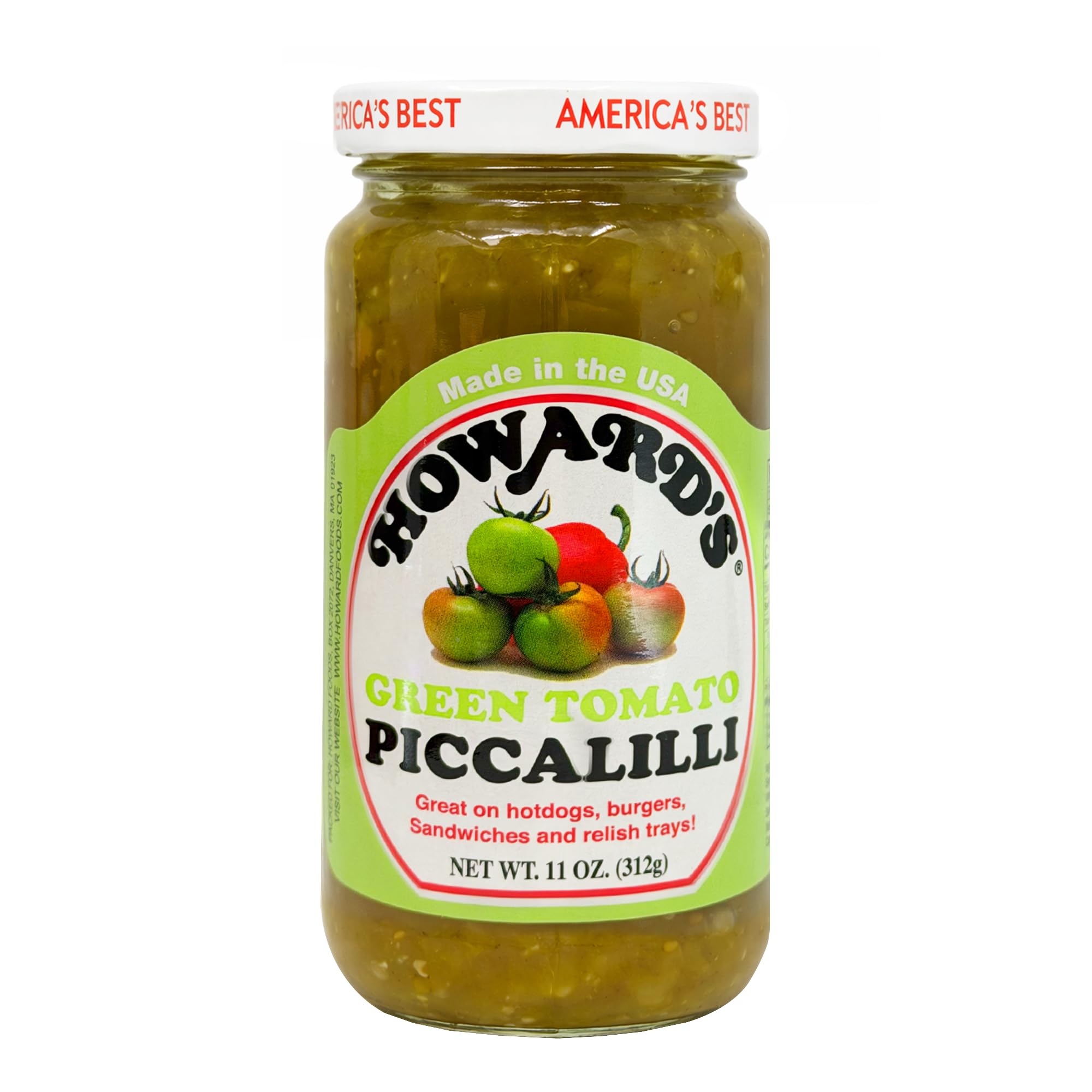 Howard's spoonful close-up of relish texture offering visual crunch appeal