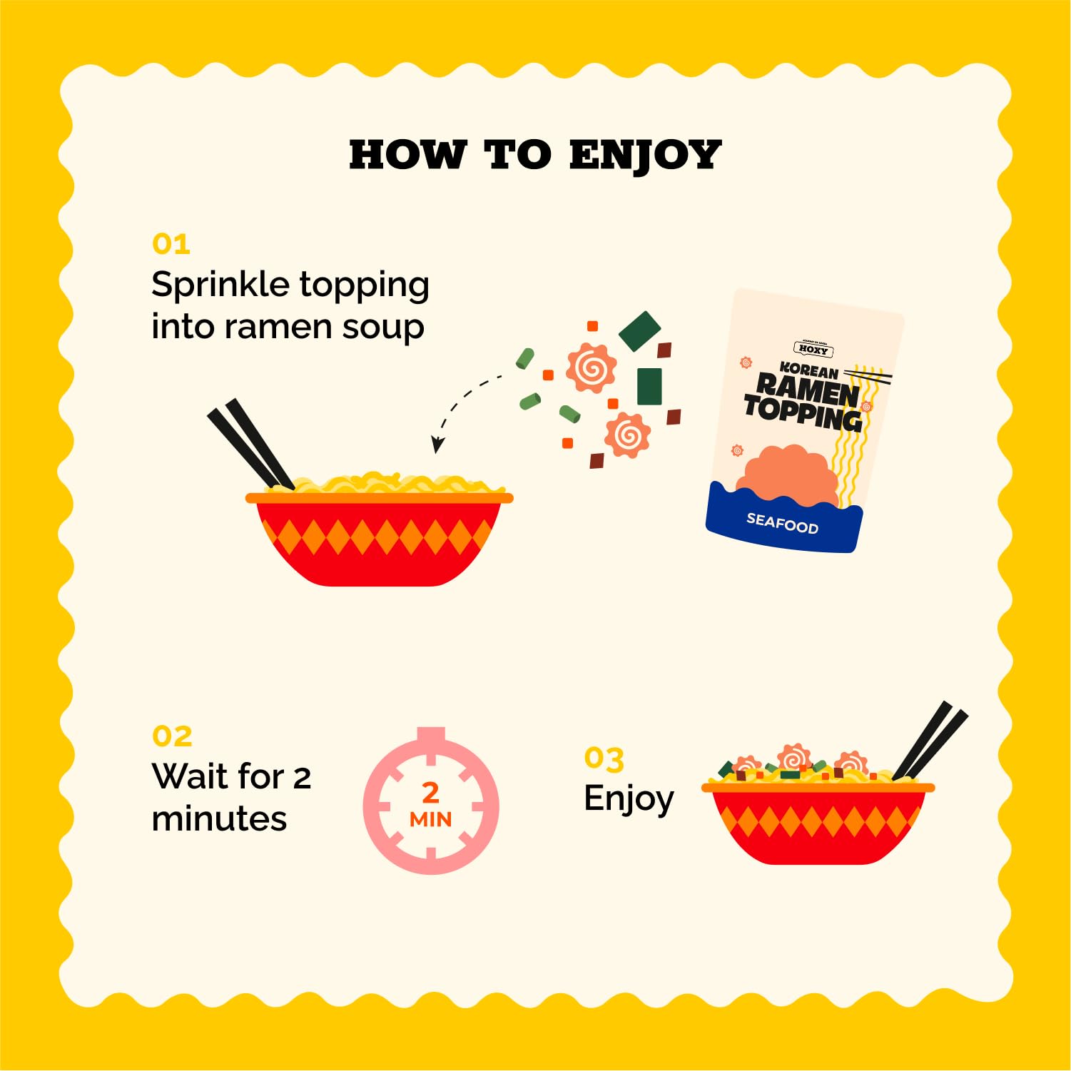 HOXY topping in kitchen lifestyle scene, quick meal solution for busy cooks