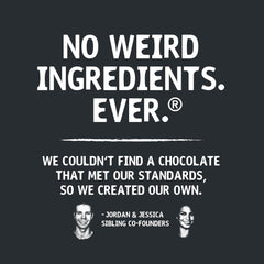 Hu dark chocolate chips next to measuring cup showing 7oz scale and portion convenience