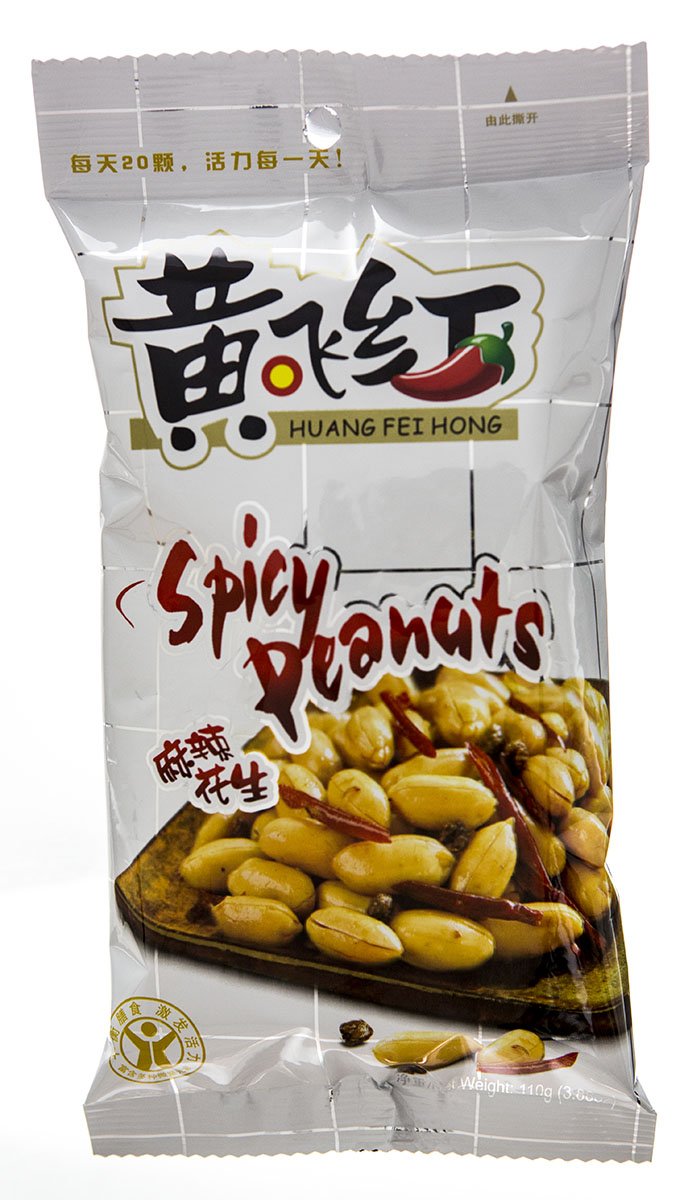 Huang Fei Hong front packaging showing 8-pack convenience and bold flavor