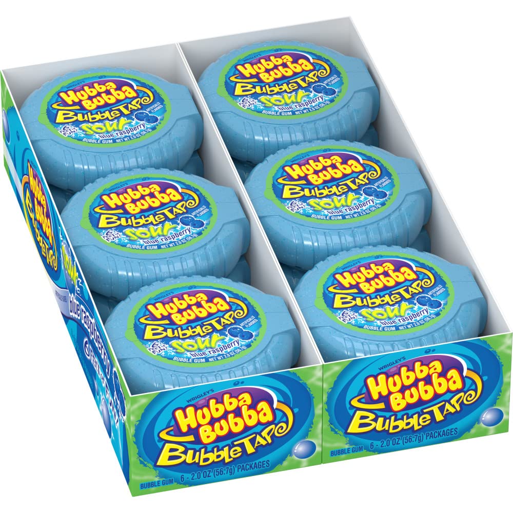 Hubba Bubba front packaging showing mini rolls and brand for easy party planning