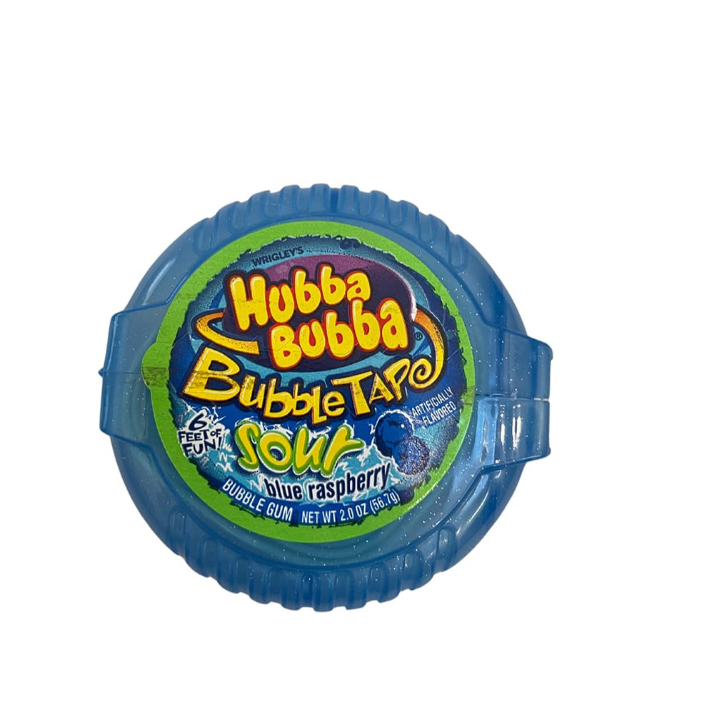 Hubba Bubba rolls beside a ruler showing scale and long six-foot length per roll