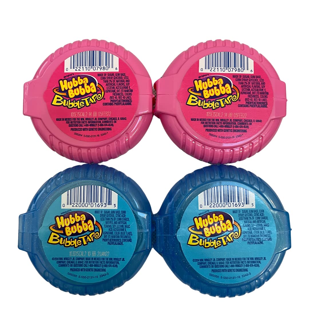 Hubba Bubba close-up of bubble tape texture highlighting easy-tear tape dispensing