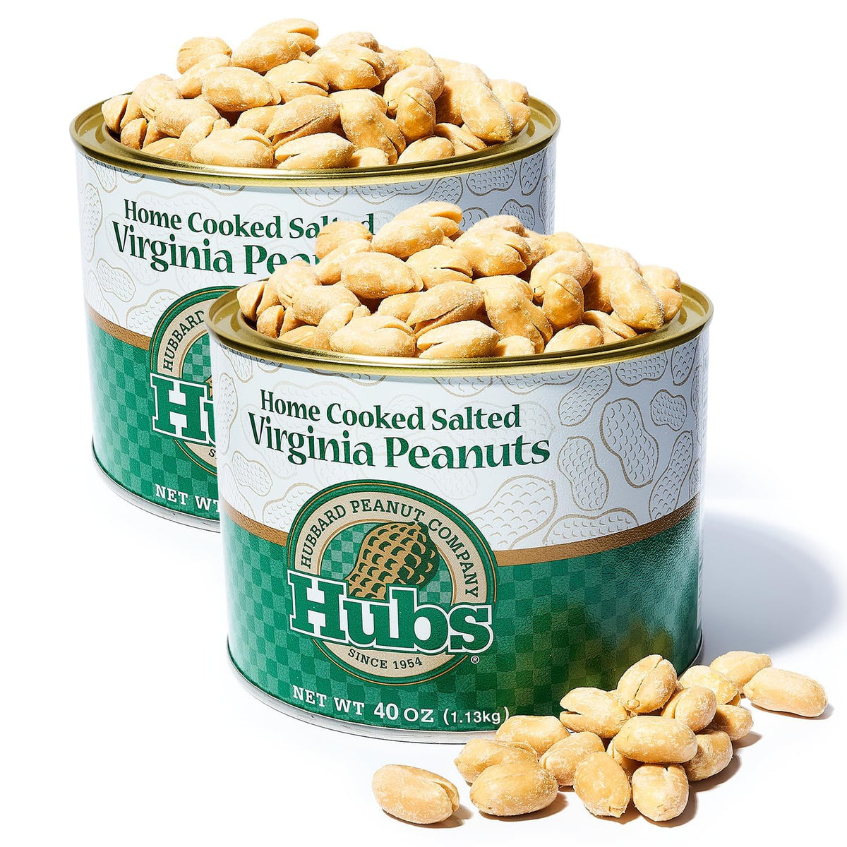 Hubs brand front tin view showing sealed packaging and product branding for pantry benefit