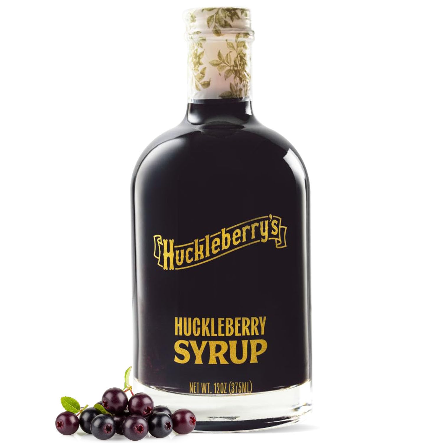 HUCKLEBERRY'S BREAKFAST · LUNCH bottle front showing label and premium look
