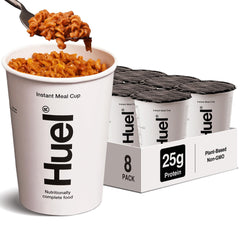Huel Cajun Pasta front packaging showing brand and meal convenience