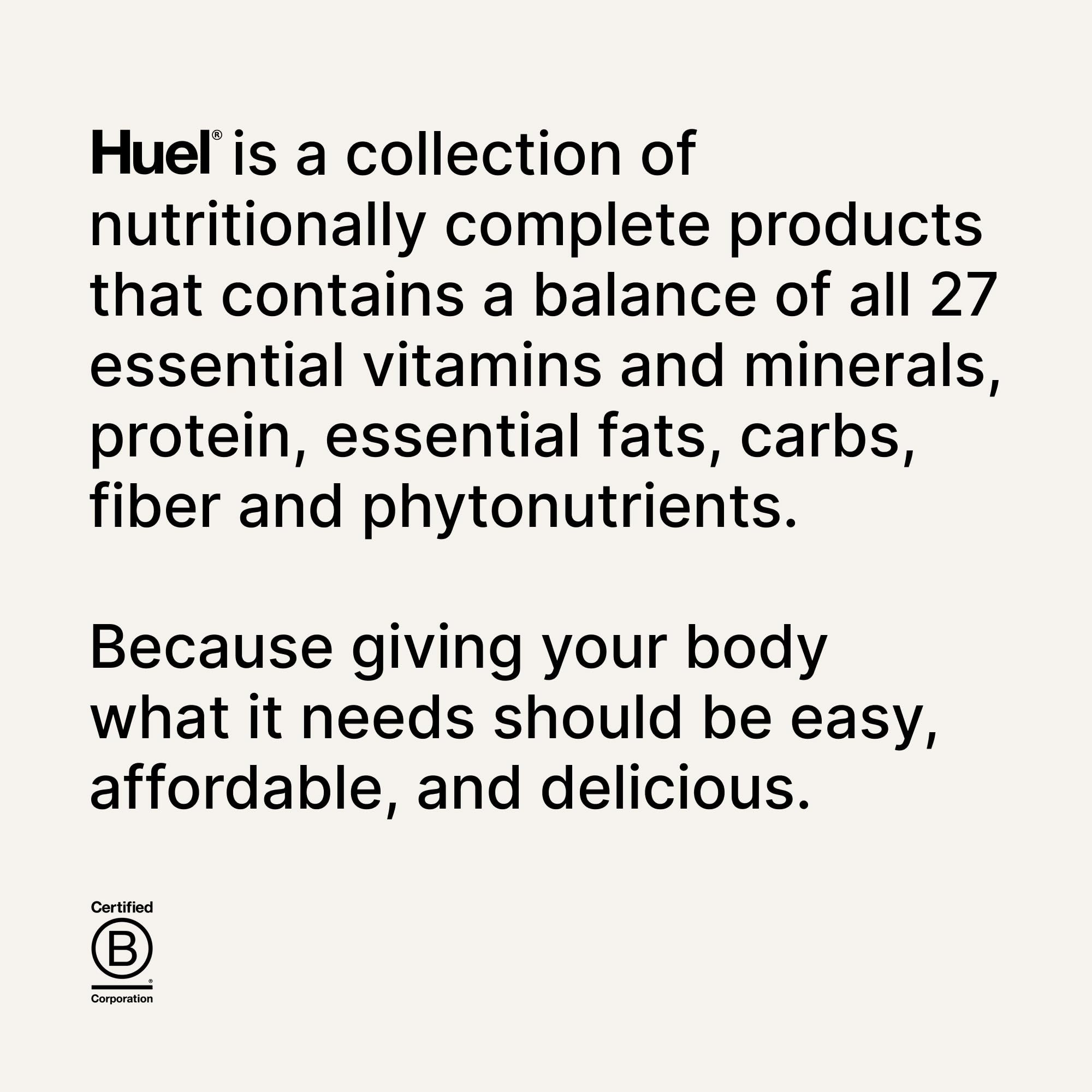 Huel bowl on a desk for lunch demonstrating quick nutritious convenience