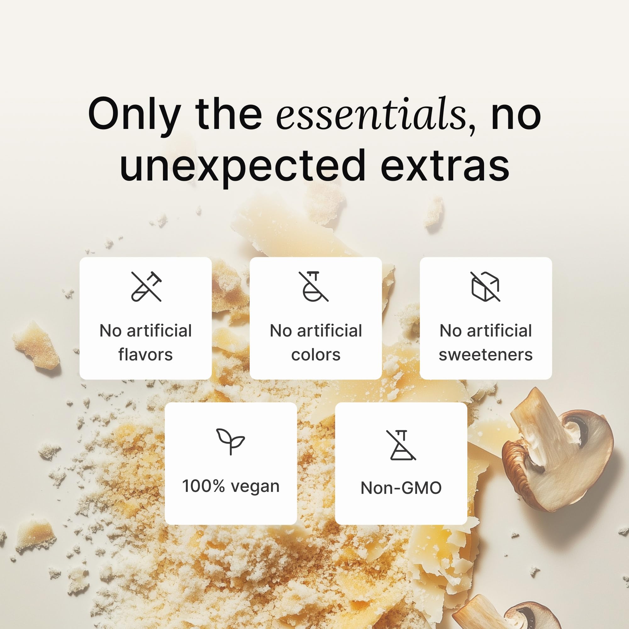 Huel pouch held in hand to show compact size and portable convenience