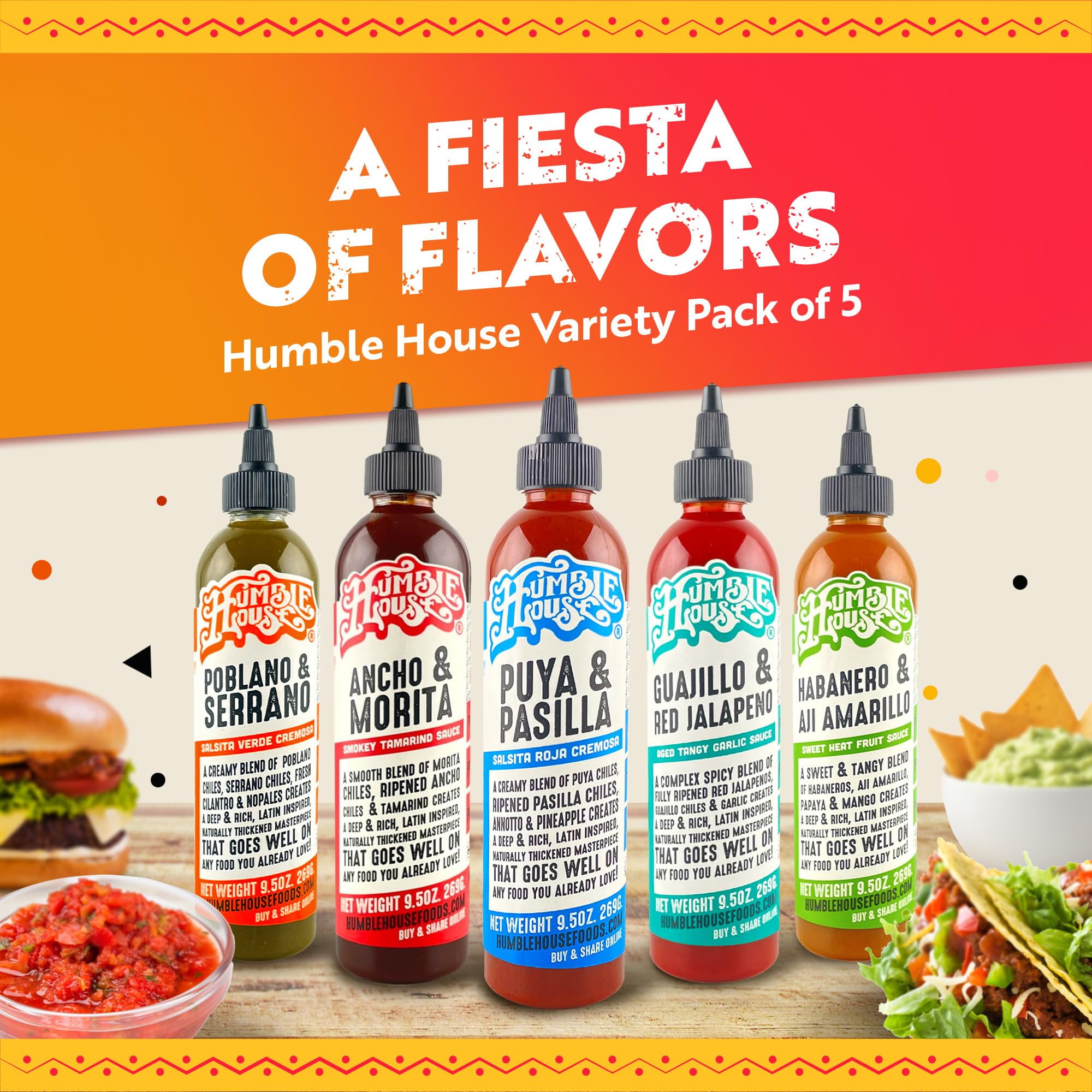 Humble House Ancho & Morita label closeup highlighting smoky flavor