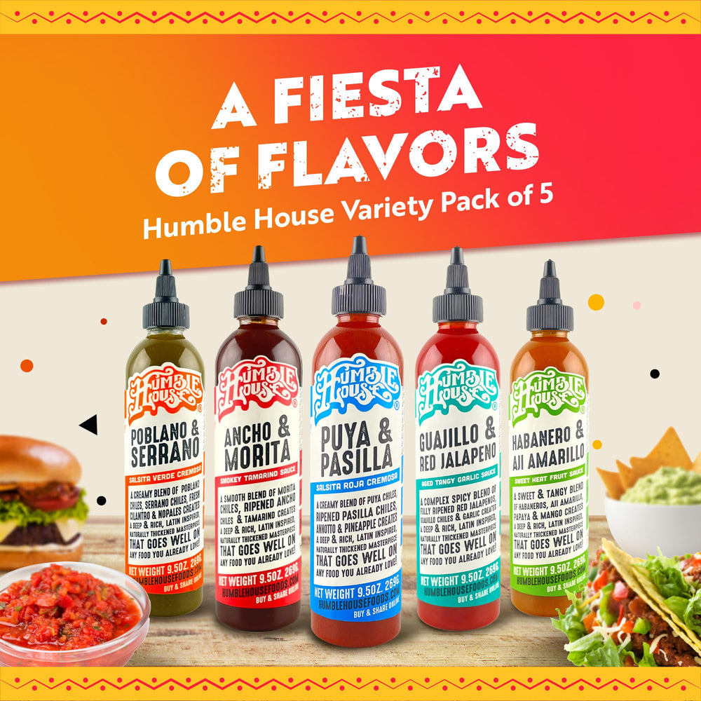 Humble House Ancho & Morita label closeup highlighting smoky flavor