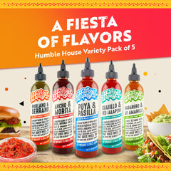 Humble House Ancho & Morita label closeup highlighting smoky flavor
