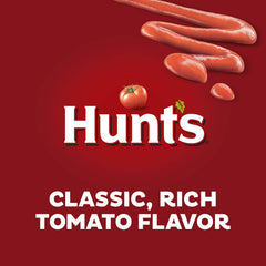 Hunt's ketchup texture closeup highlighting thick consistency and rich tomato flavor