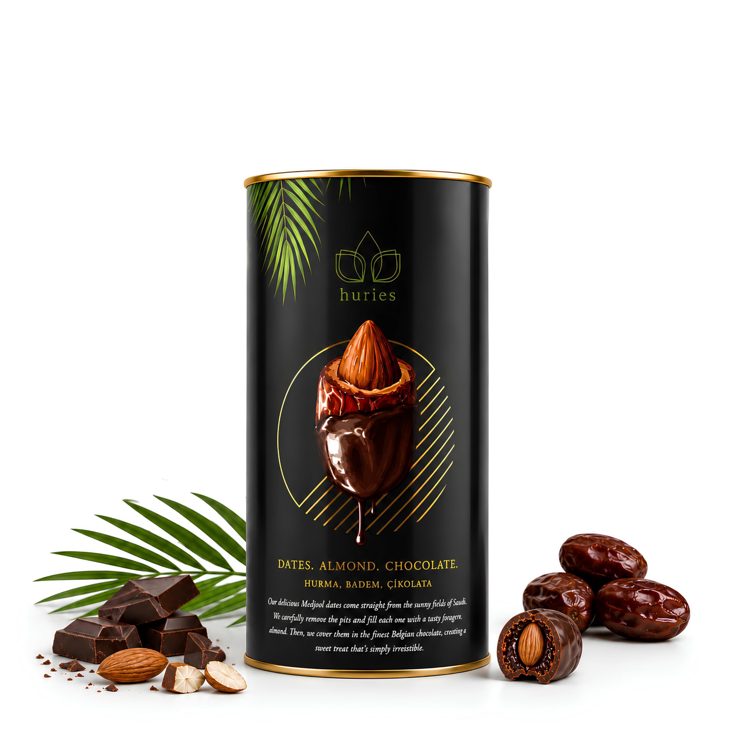 huries front tube packaging showcasing elegant giftable design and premium appeal