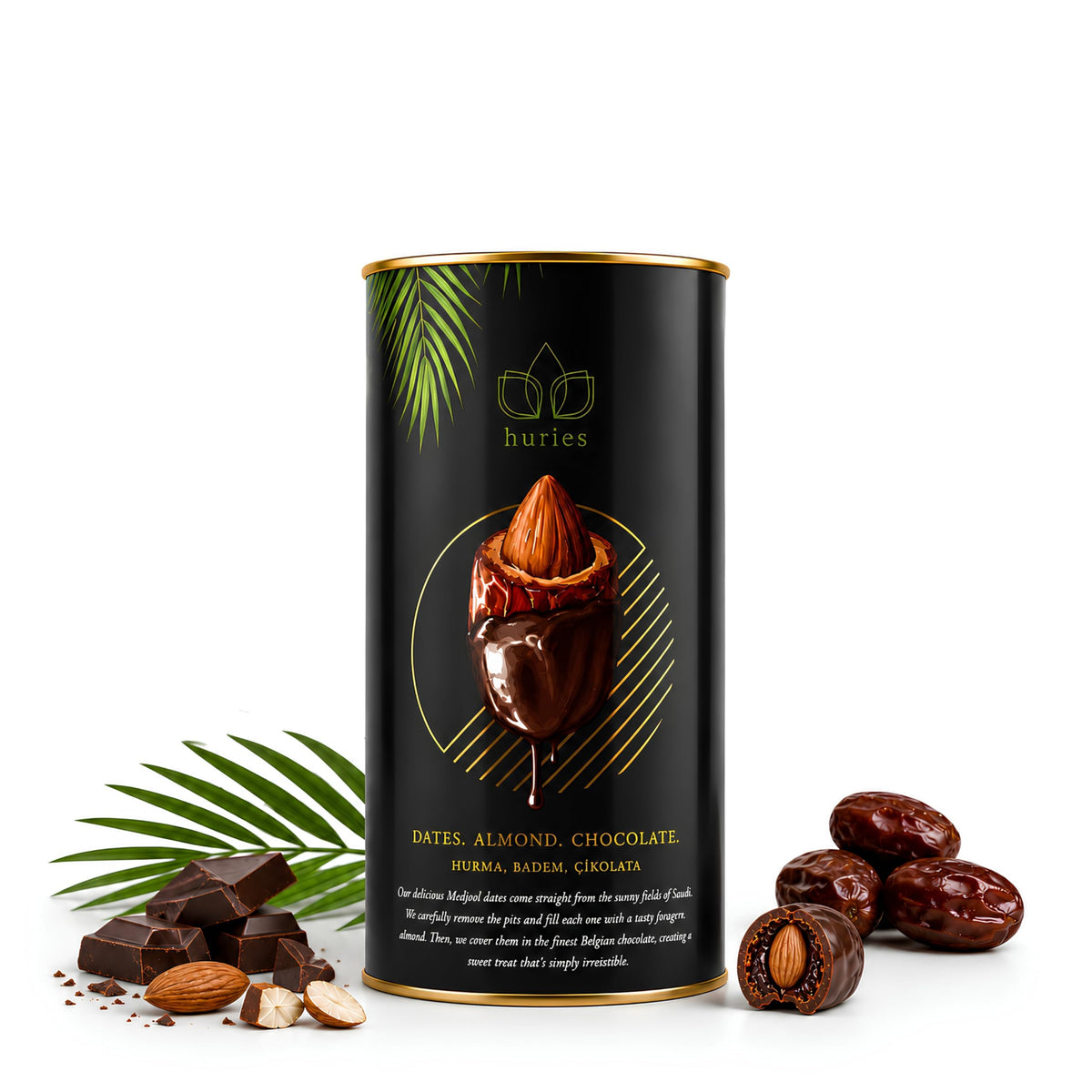 huries front tube packaging showcasing elegant giftable design and premium appeal