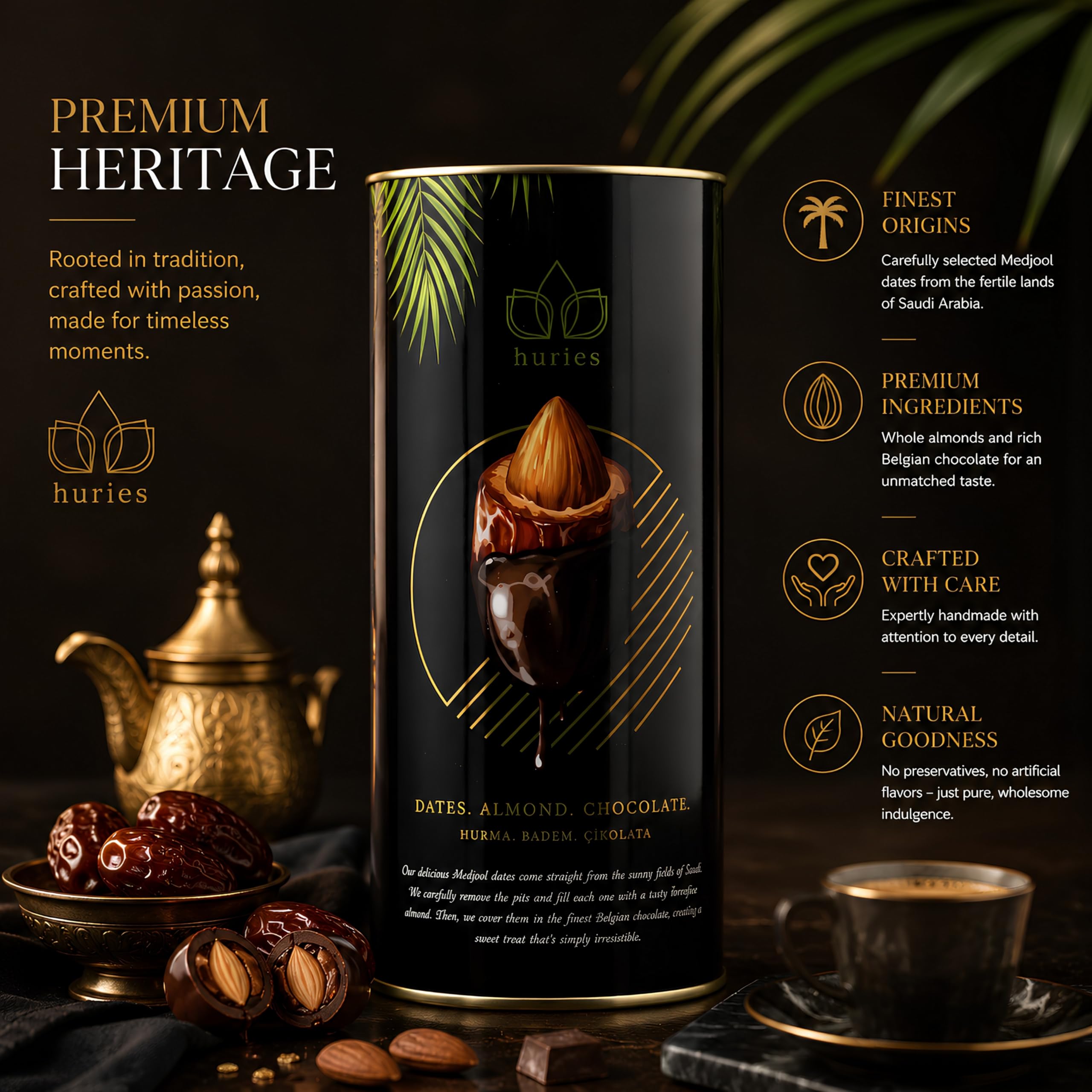 huries glossy chocolate coating close-up highlighting rich cocoa and smooth finish