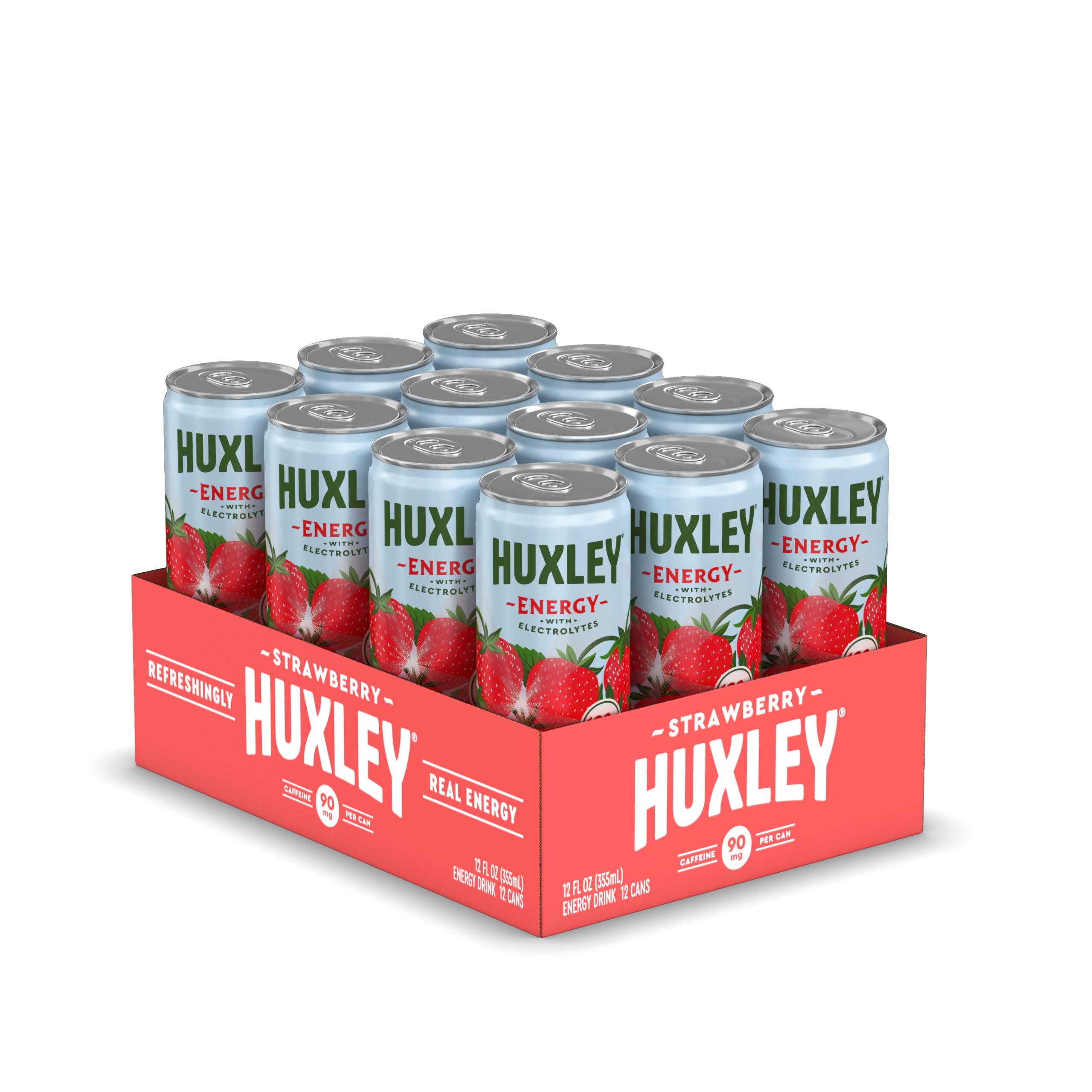 Hand holding a Huxley can to show size and portability for on-the-go energy