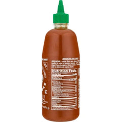 Huy Fong sauce texture close-up highlighting red consistency and smooth pour benefit