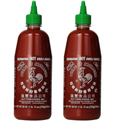 Huy Fong front packaging showing rooster bottle and label, adds recognizable flavor