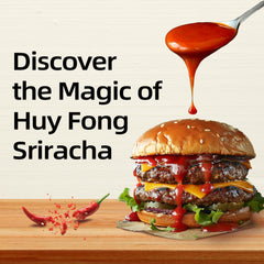 HUY FONG FOODS label close-up showing ingredients and logo, clear benefit: simple quality ingredients