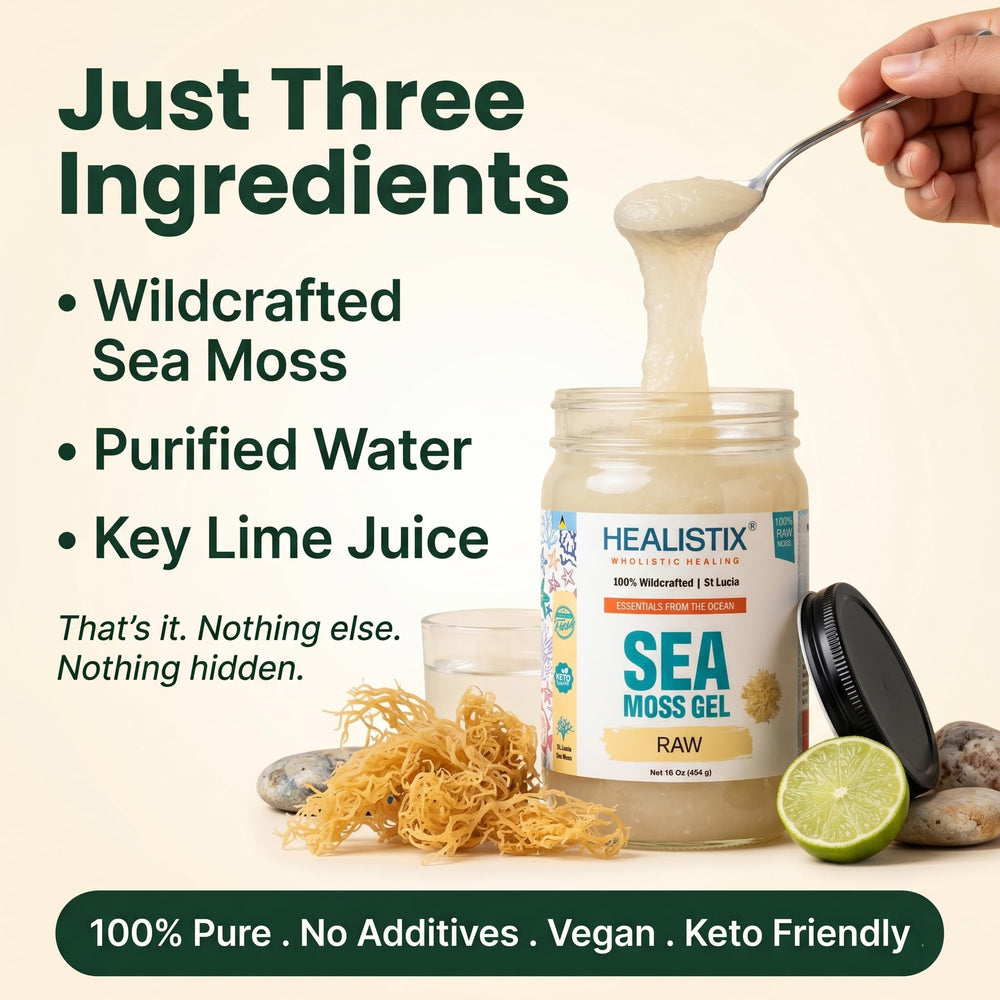 HX HEALISTIX open jar with spoon demonstrating easy scoopability benefit