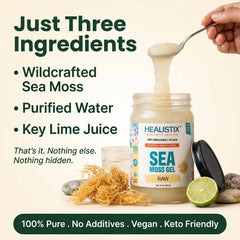 HX HEALISTIX open jar with spoon demonstrating easy scoopability benefit
