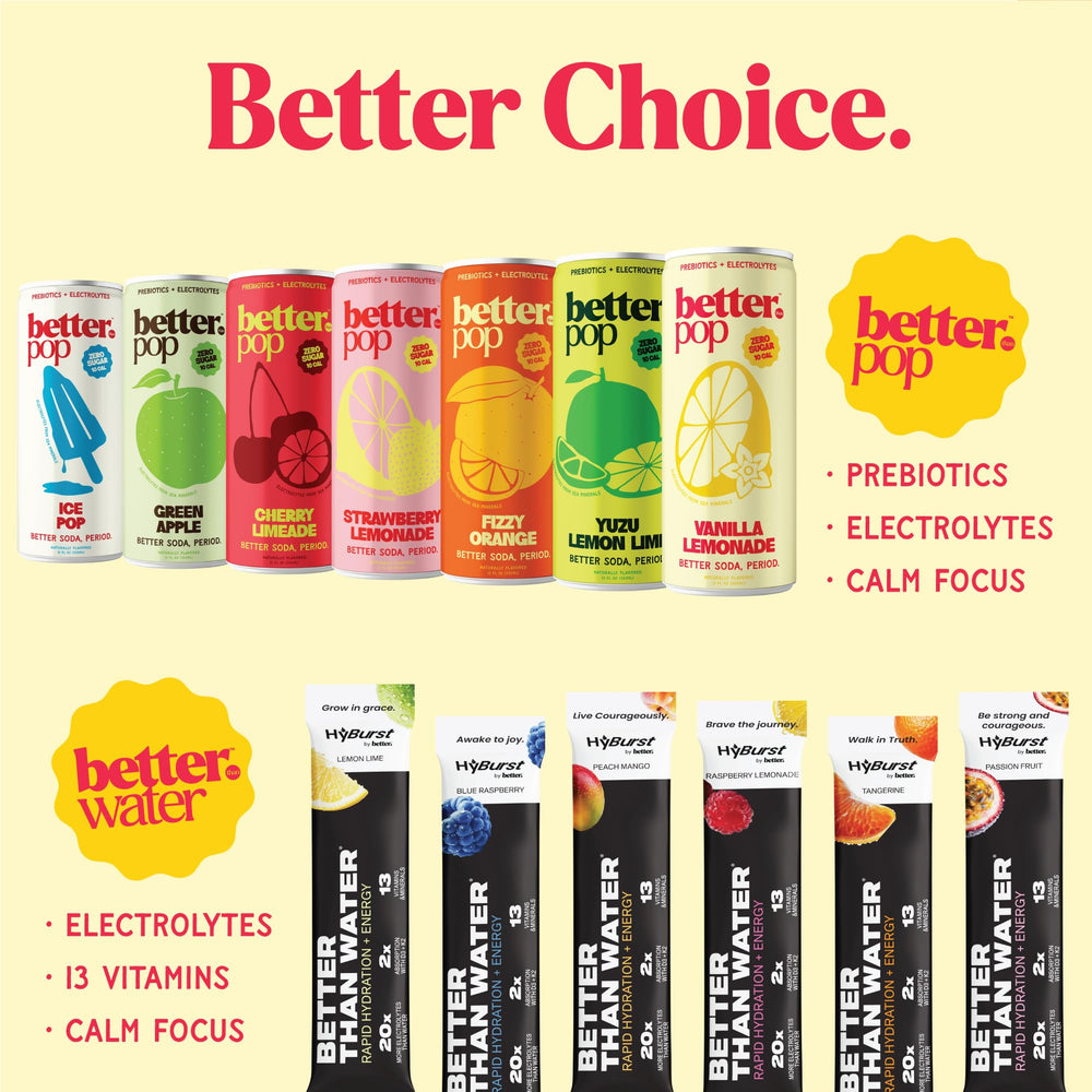 Hyburst Better Than Pop can at picnic setting showing beverage enjoyment outdoors