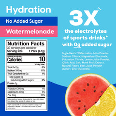 HYDRANT single stick packet close-up displaying ingredients and easy tear