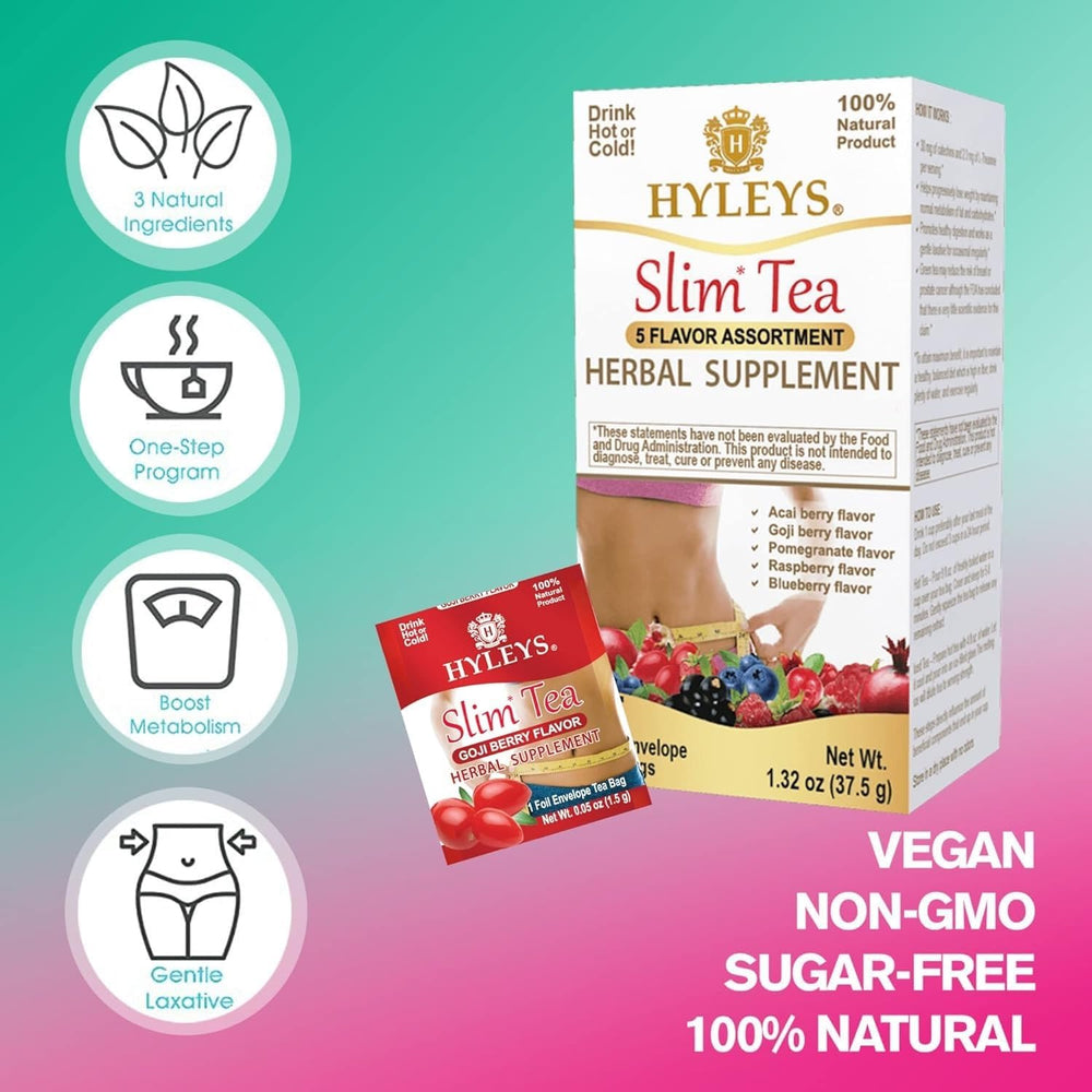 HYLEYS close-up of individually wrapped tea bag, preserving freshness for travel