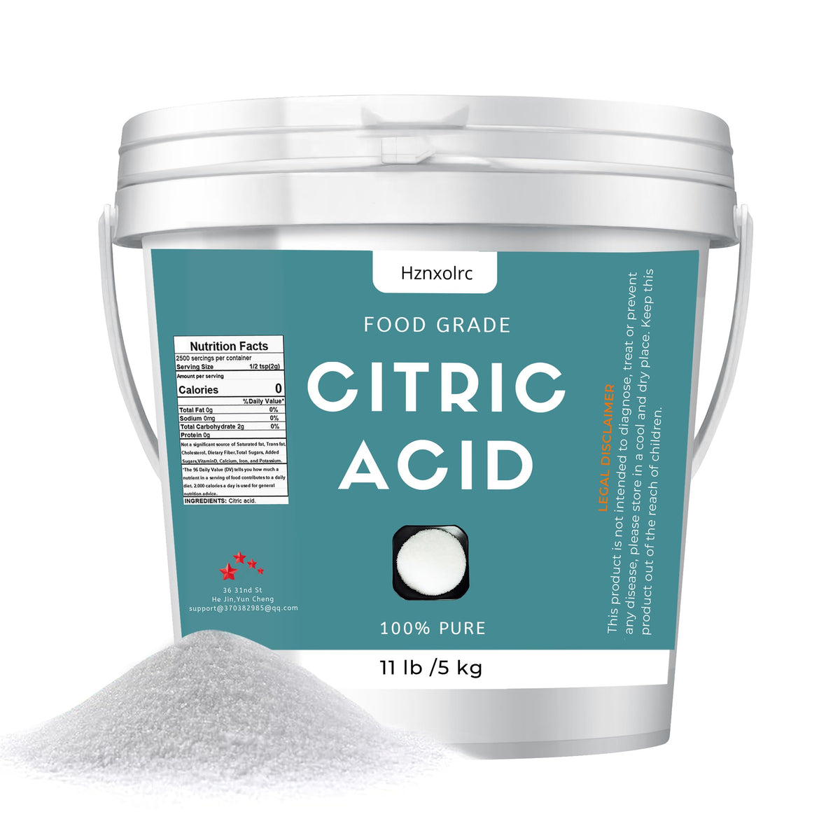 Hznxolrc front packaging showing 11 lb bag and clear labeling, convenience for bulk use