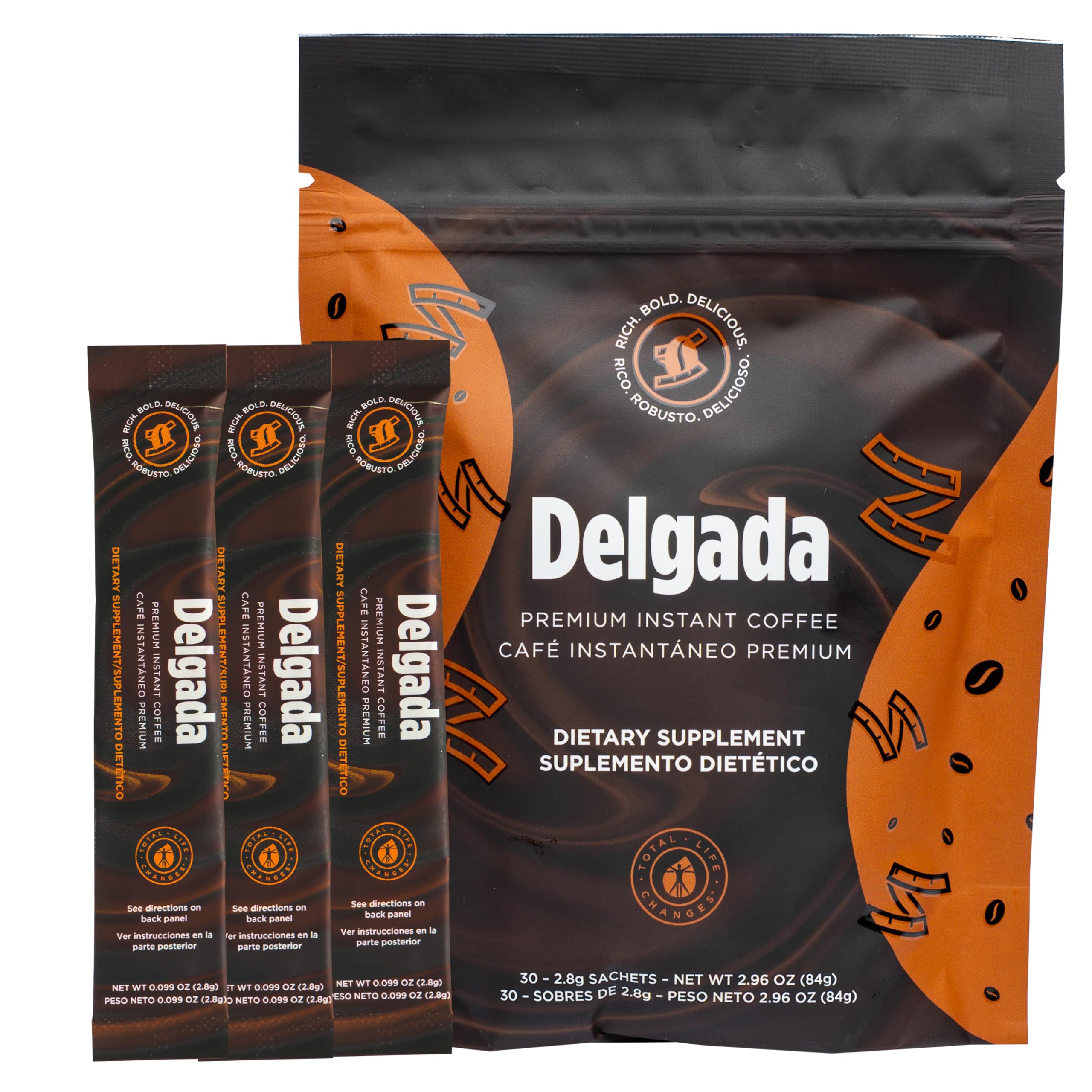 IASO Delgada front packaging showing 30 sachets and bold branding for convenience