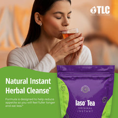 IASO close-up of powder texture highlighting instant solubility advantage