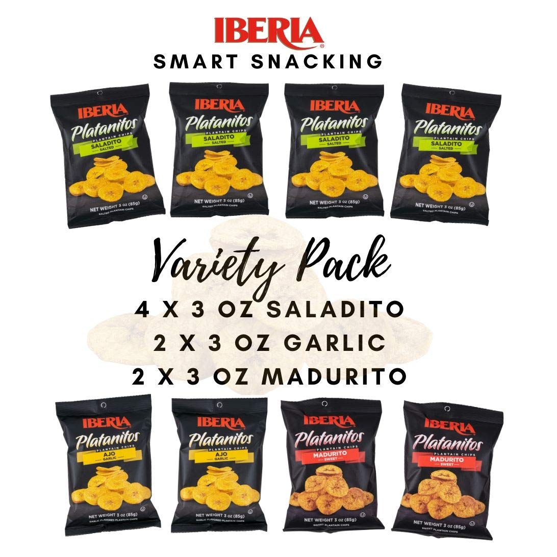 Iberia closeup of plantain chip texture revealing crispness and natural golden color