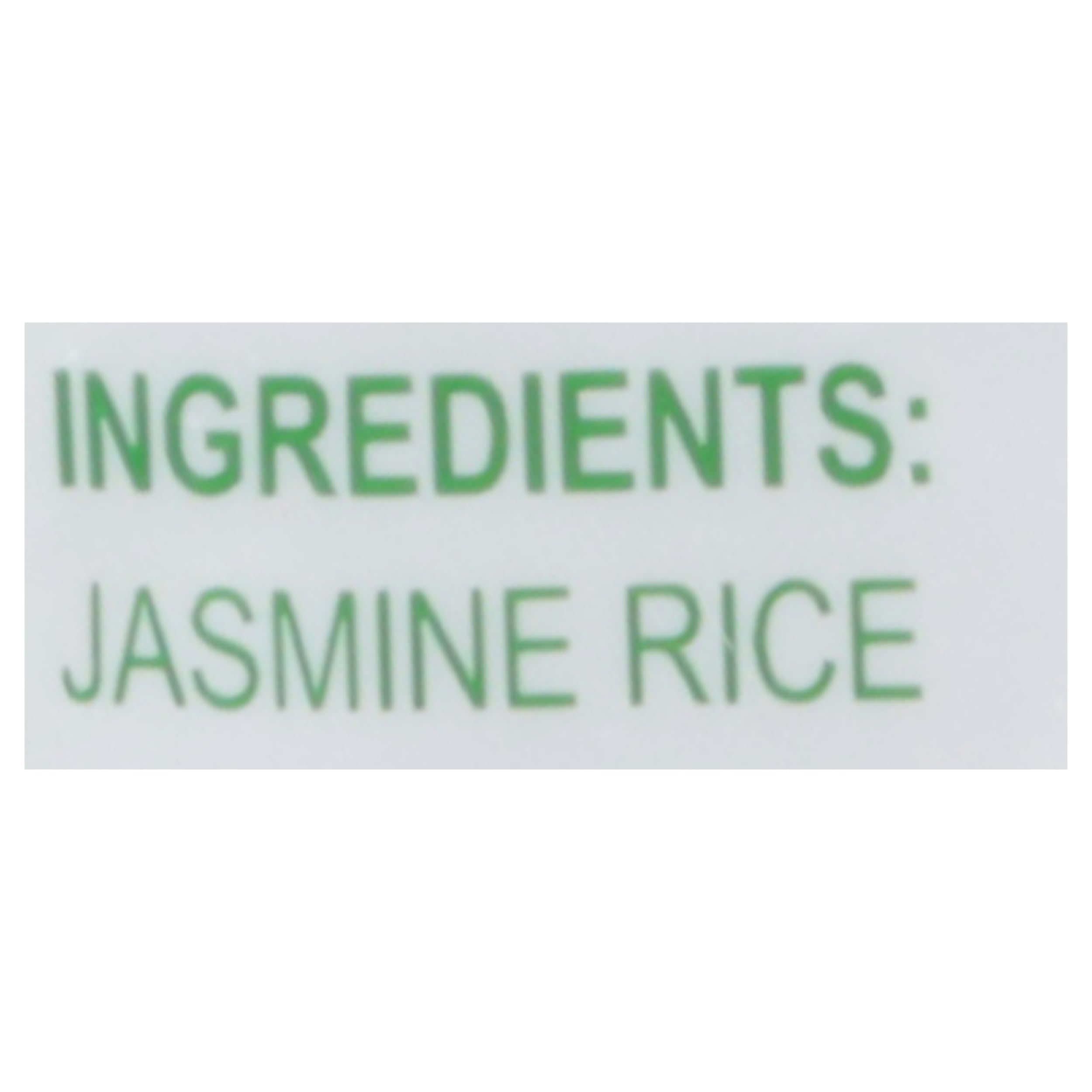 10 lb Iberia jasmine rice bag next to a measuring cup showing quantity and portion guidance