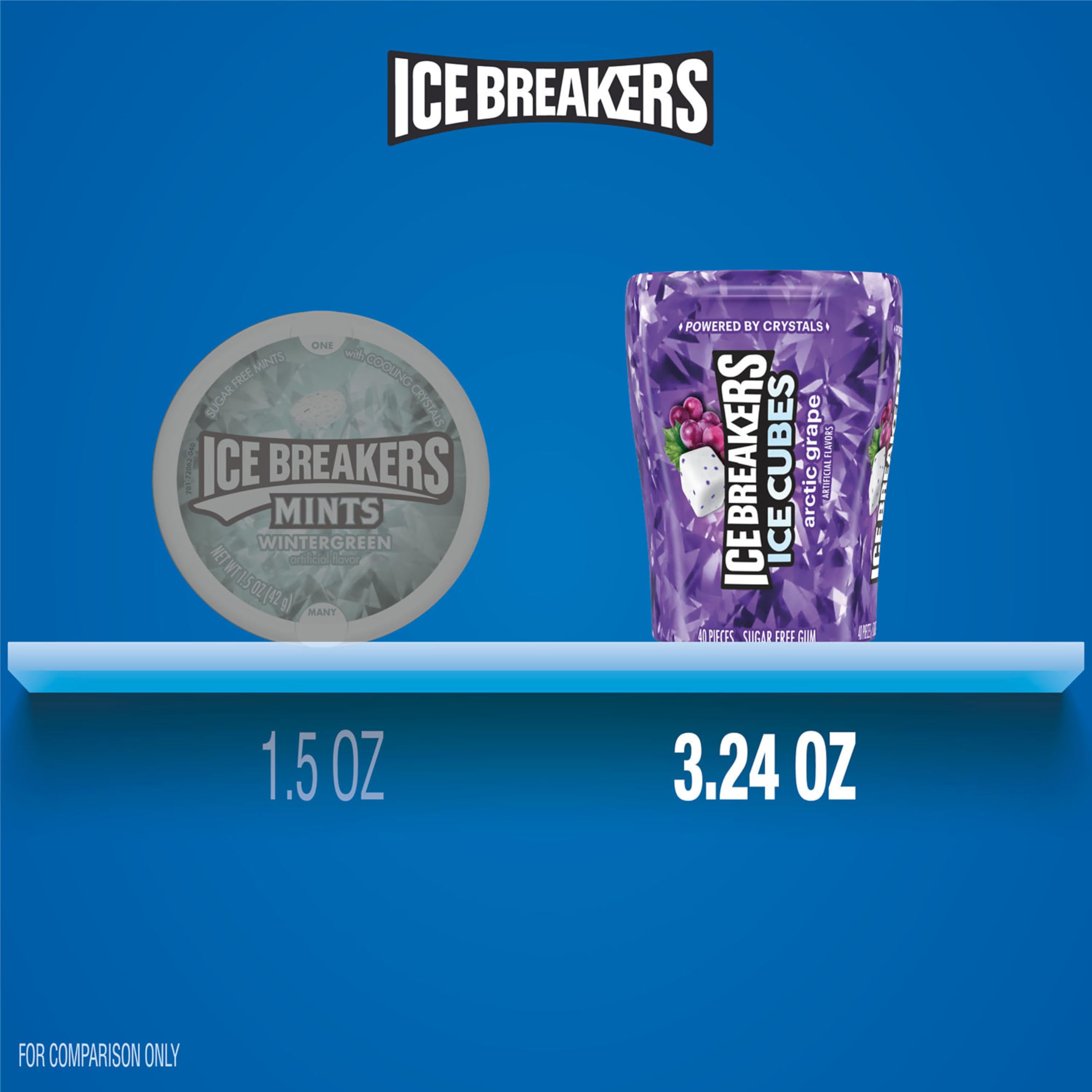 Ice Breakers on office desk for quick flavor and breath refreshment