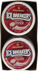 Ice Breakers close-up of cinnamon mints showing texture and strong flavor benefit
