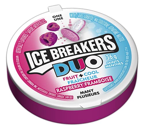 Ice Breakers close-up of cooling crystal center highlighting crisp cooling sensation