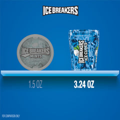 Ice Breakers cube close-up showing mint crystals and texture that boost cooling sensation