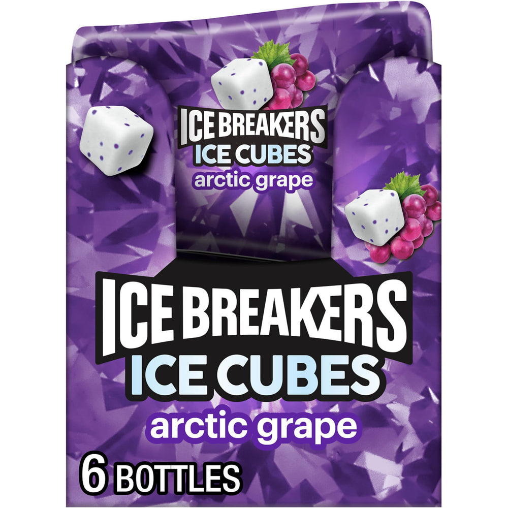 Ice Breakers front packaging showing six bottles and brand freshness