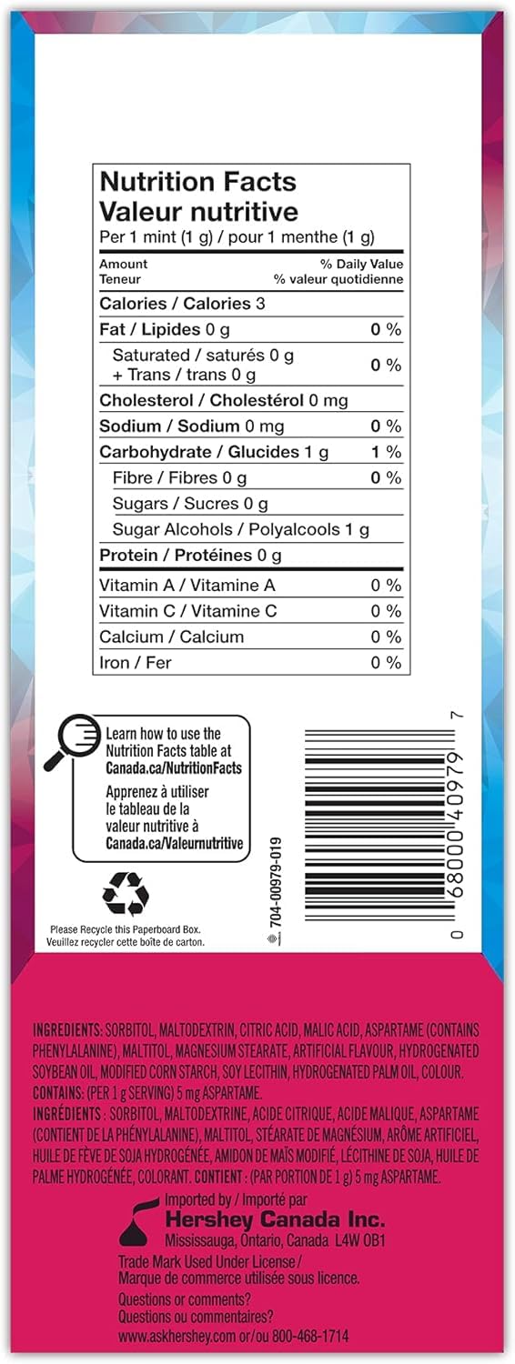 Ice Breakers open case revealing mints and resealable lid for convenient freshness