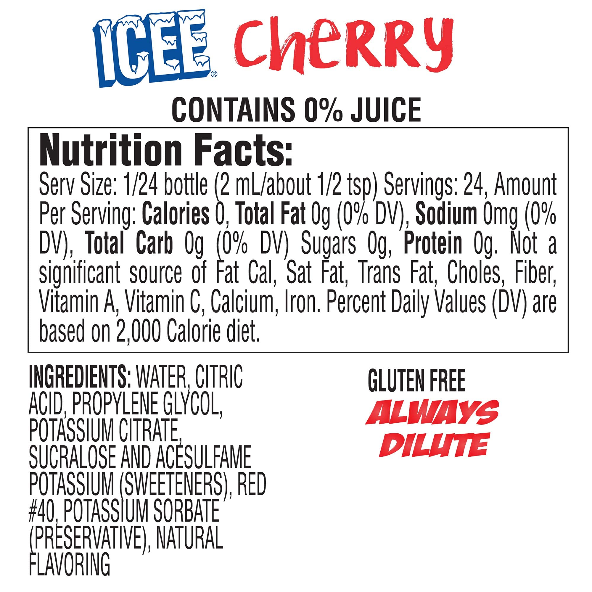 ICEE cherry splash over ice conveying bold flavor and a refreshing feel