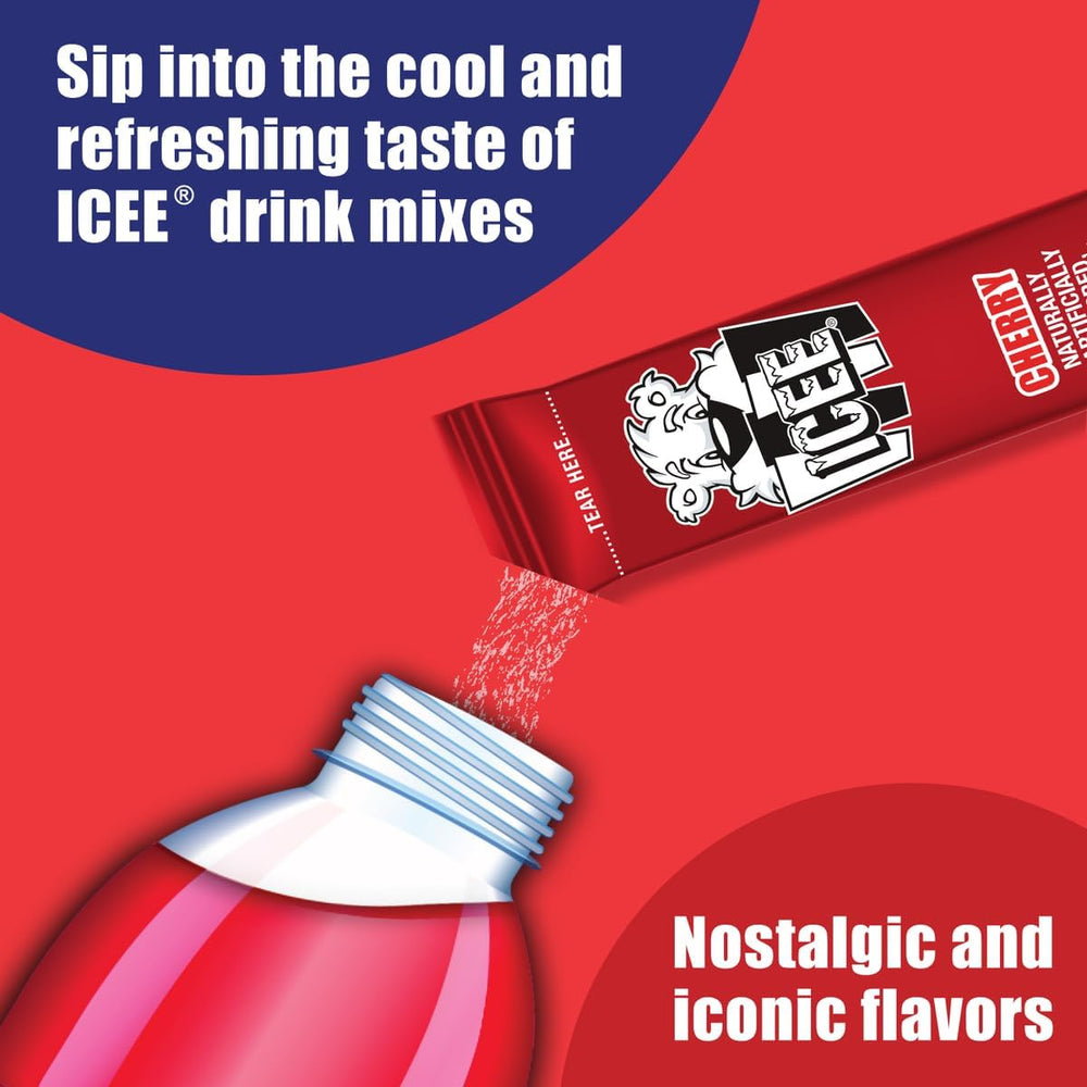 ICEE product label and nutrition panel showing zero-sugar details