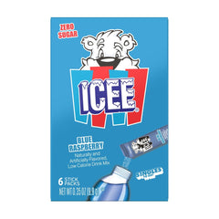 ICEE prepared Cherry drink in clear bottle highlighting refreshing color
