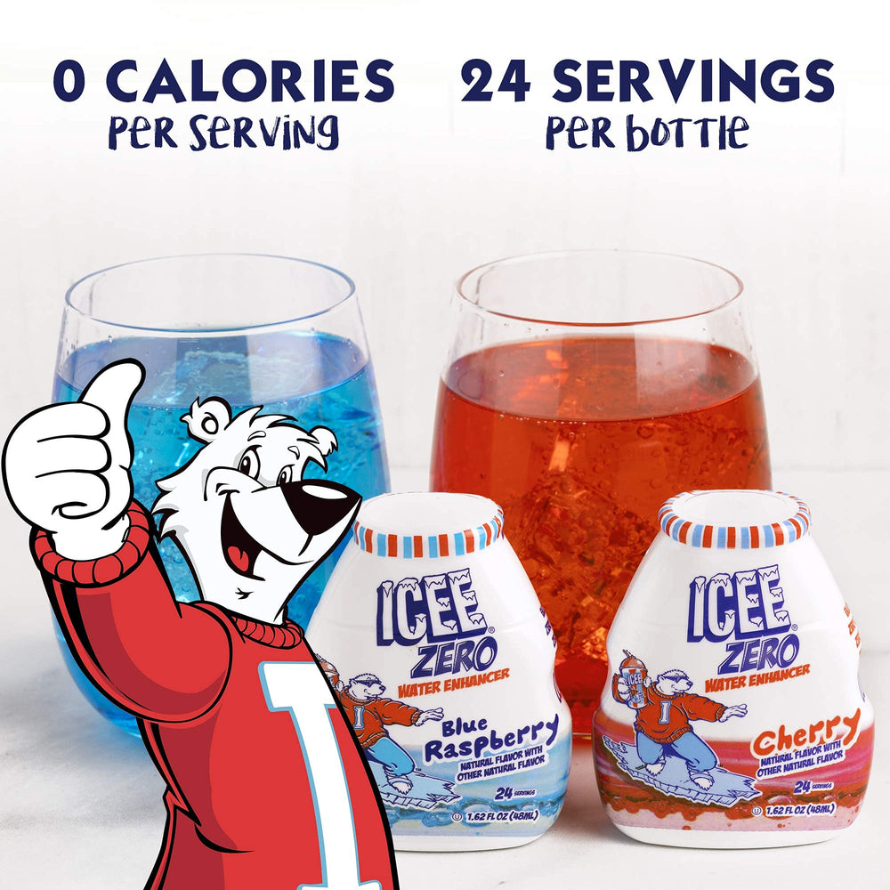 ICEE bottle next to ruler to show compact 48 mL size for portability