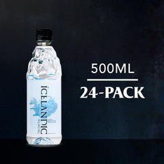 Icelandic Glacial label detail emphasizing origin and alkaline pH for informed purchase decisions