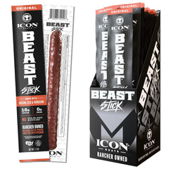 ICON Meats front packaging showing 16-pack and Original flavor benefits
