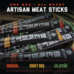 ICON Meats Original stick close-up showing meat texture and tender bite
